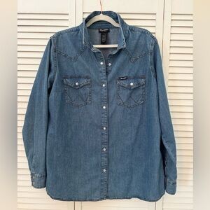 Wrangler Blue Denim Shirt